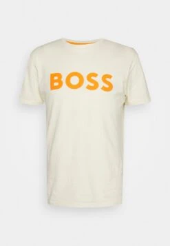 Boss Thinking - T-Shirt Print - Light Beige -Boss 01dd4a34587847839ffcf1f4b9f1c70e