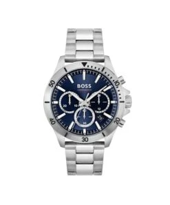 Boss Troper - Chronograaf - Silver/Blue -Boss 01e94d0284574c23a43de26aedff0e99