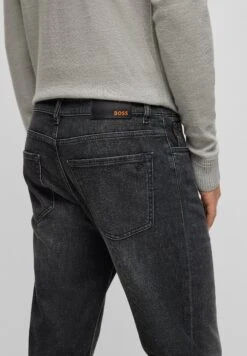 Boss Re Maine Bc C - Straight Leg Jeans - Black -Boss 04769be32b8d4347ac9d28ac8bd8ac25