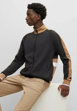 Boss Sommers- Sweater Met Rits - Black One -Boss 0514a21a4a5c4e298adb695bb13db7af