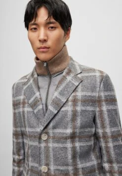 Boss Mantel - Medium Grey -Boss 070c7a55ea544545bb05fa05d5d65093