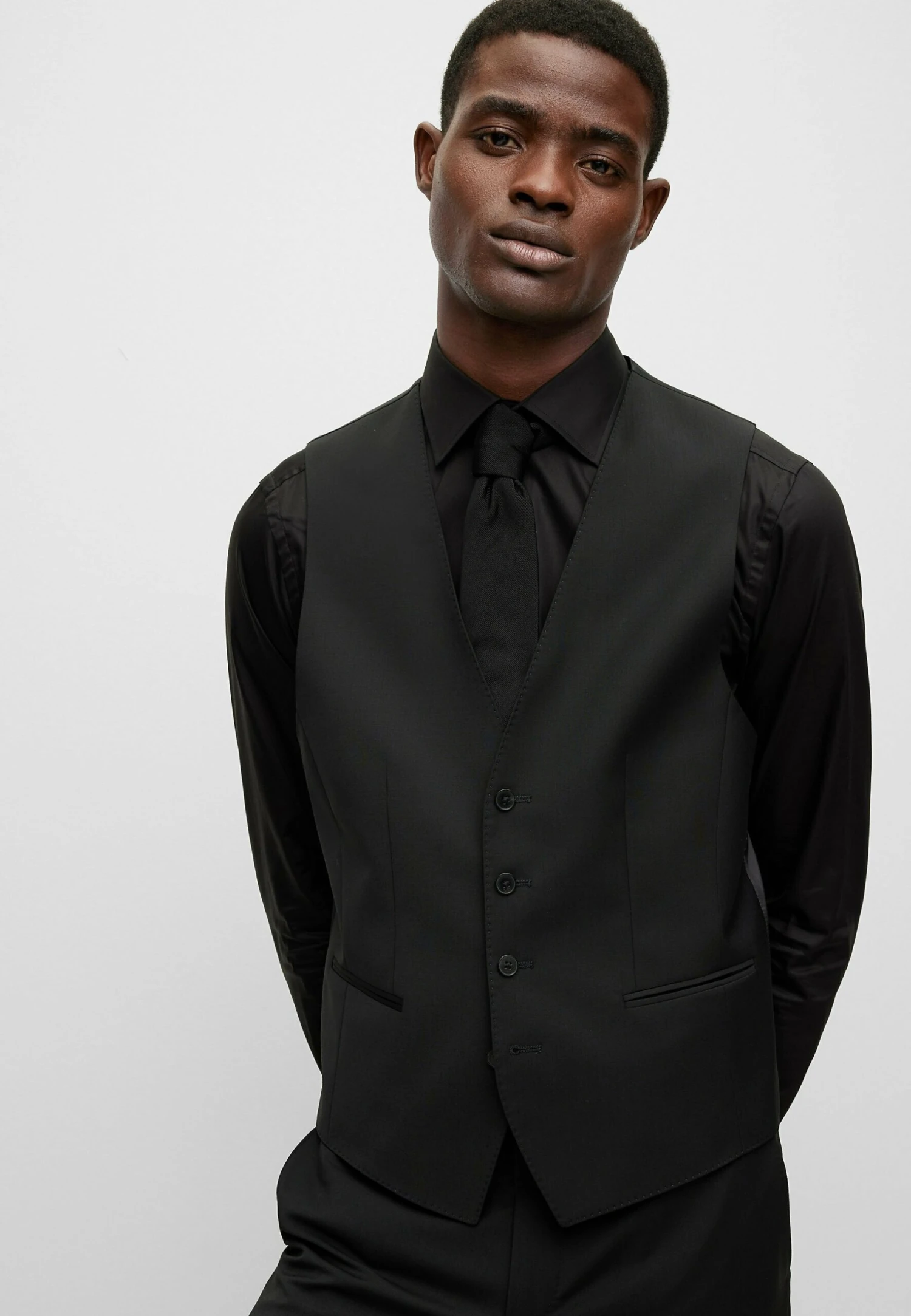 Boss H-Jasper-Vs-Mm-C-224 - Gilet - Black One 4 Boss H-Jasper-Vs-Mm-C-224 - Gilet - Black One - Afbeelding 4