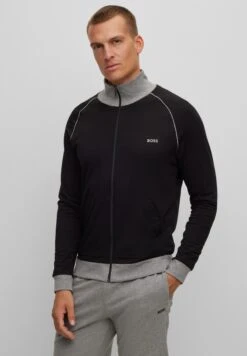 Boss Mix Match Jacket - Sweater Met Rits - Black