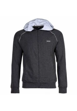 Boss Mix&Match- Sweater Met Rits - Anthrazit