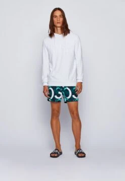 Boss Bay Slid Rblg - Badslippers - Dark Blue