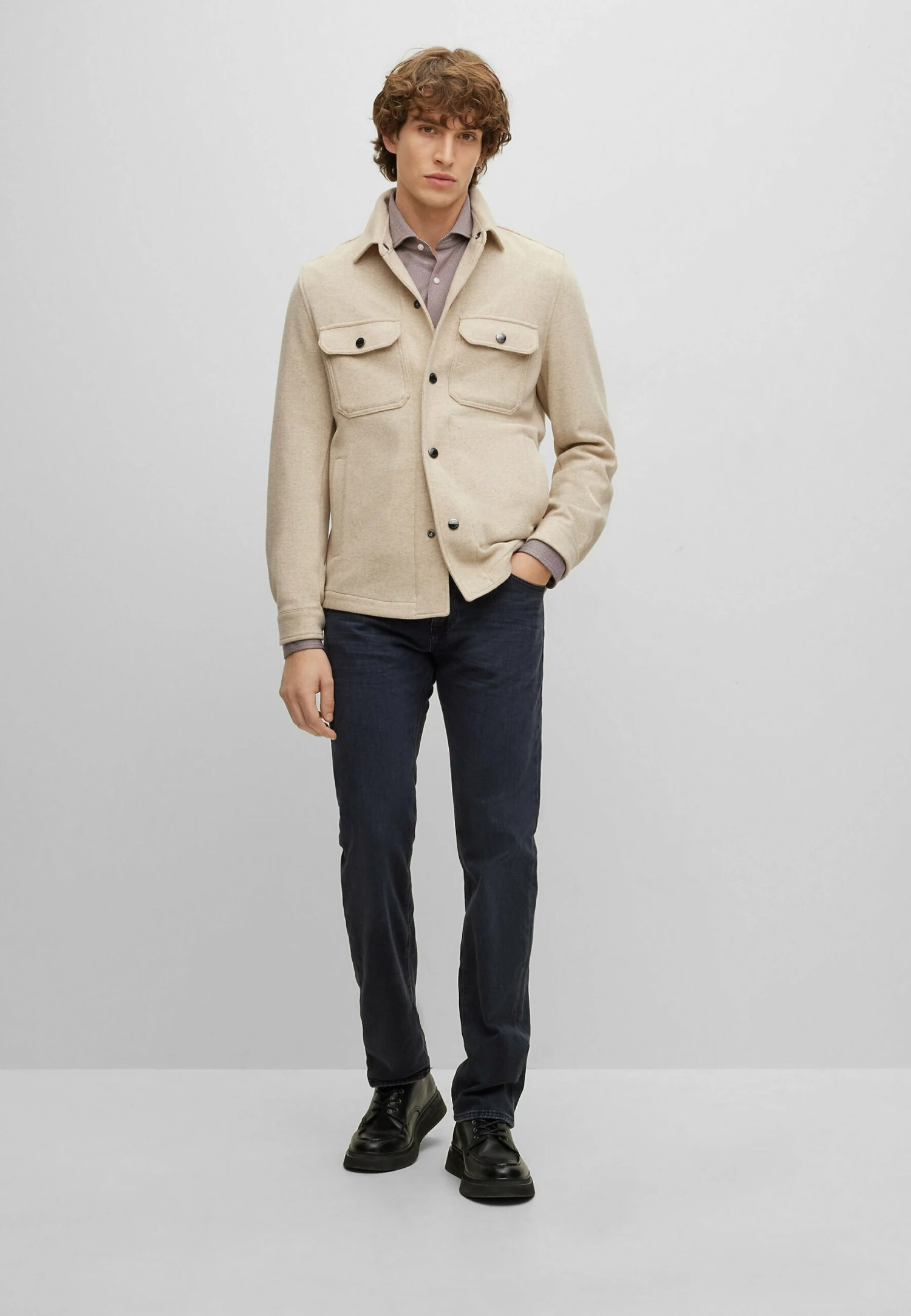 Boss Maine - Straight Leg Jeans - Charcoal Three 2 Boss Maine - Straight Leg Jeans - Charcoal Three - Afbeelding 2