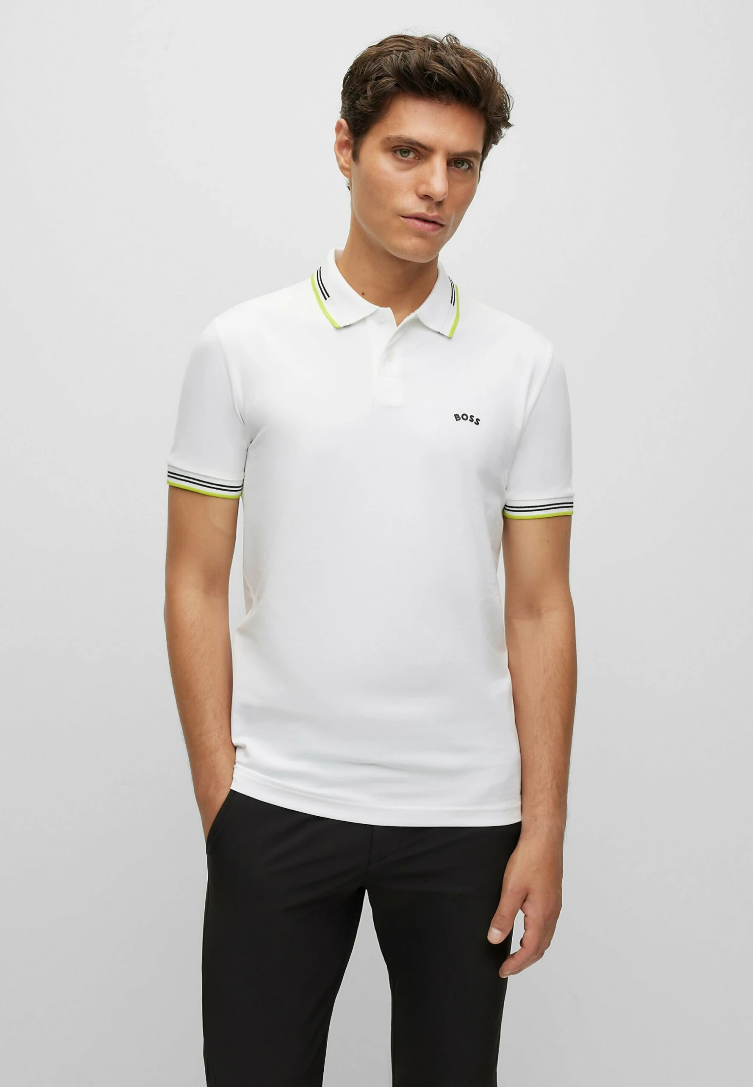 Boss Paul Curved - Poloshirt - Natural Six 1 Boss Paul Curved - Poloshirt - Natural Six