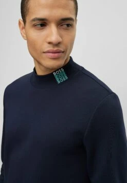 Boss Salbock - Sweater - Dark Blue Two -Boss 2b3ec69aa5b64188800dc12776e448e7