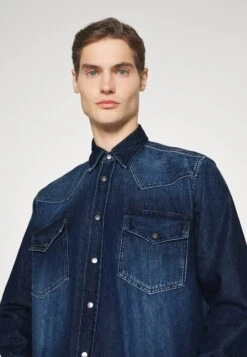 Boss Lebop - Overhemd - Dark Blue -Boss 2c75689136834c619bffadbb31a8cd18