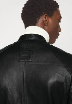 Boss Joset - Leren Jas - Black -Boss 2dfed86757534b9c80911e2f95ef5645