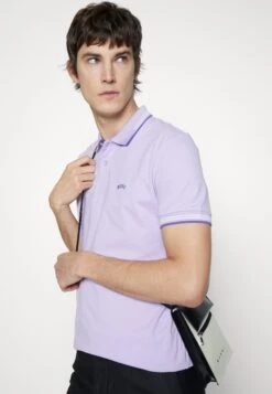 Boss Paul Curved - Poloshirt - Light Pastel Purple -Boss 33484cc9ce8d49d6908ef4b11ec692af
