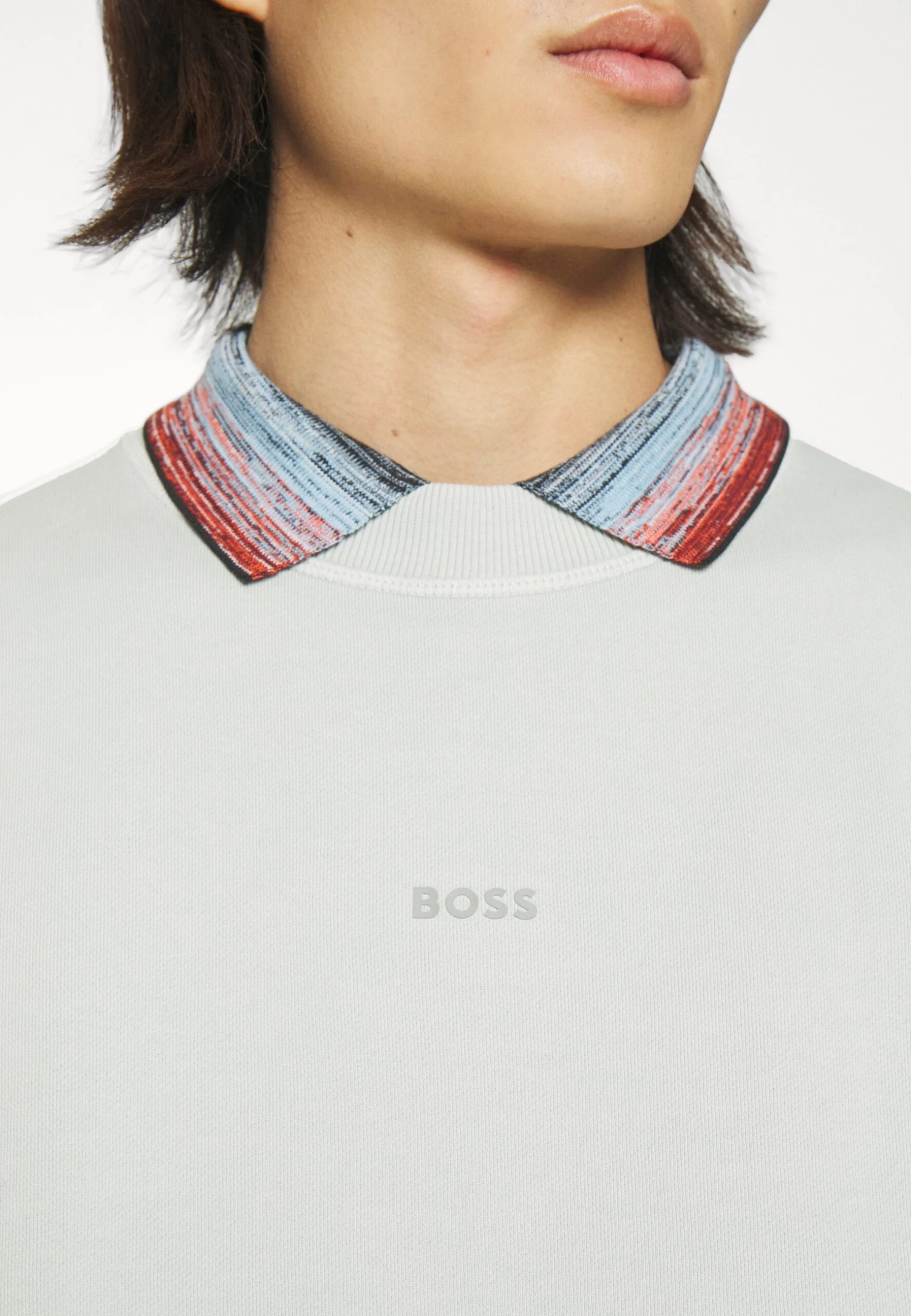 Boss Wefade - Sweater - Light Pastel Grey 6 Boss Wefade - Sweater - Light Pastel Grey - Afbeelding 6