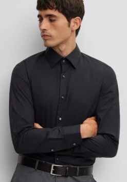 Boss Hank- Zakelijk Overhemd - Schwarz -Boss 34e9b5496b5e4180a82e1c68b778f018