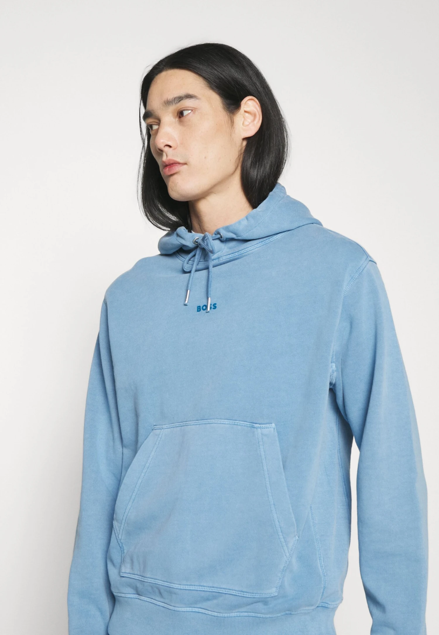 Boss Small Centred Logo Hoody - Hoodie - Light/Pastel Blue 4 Boss Small Centred Logo Hoody - Hoodie - Light/Pastel Blue - Afbeelding 4