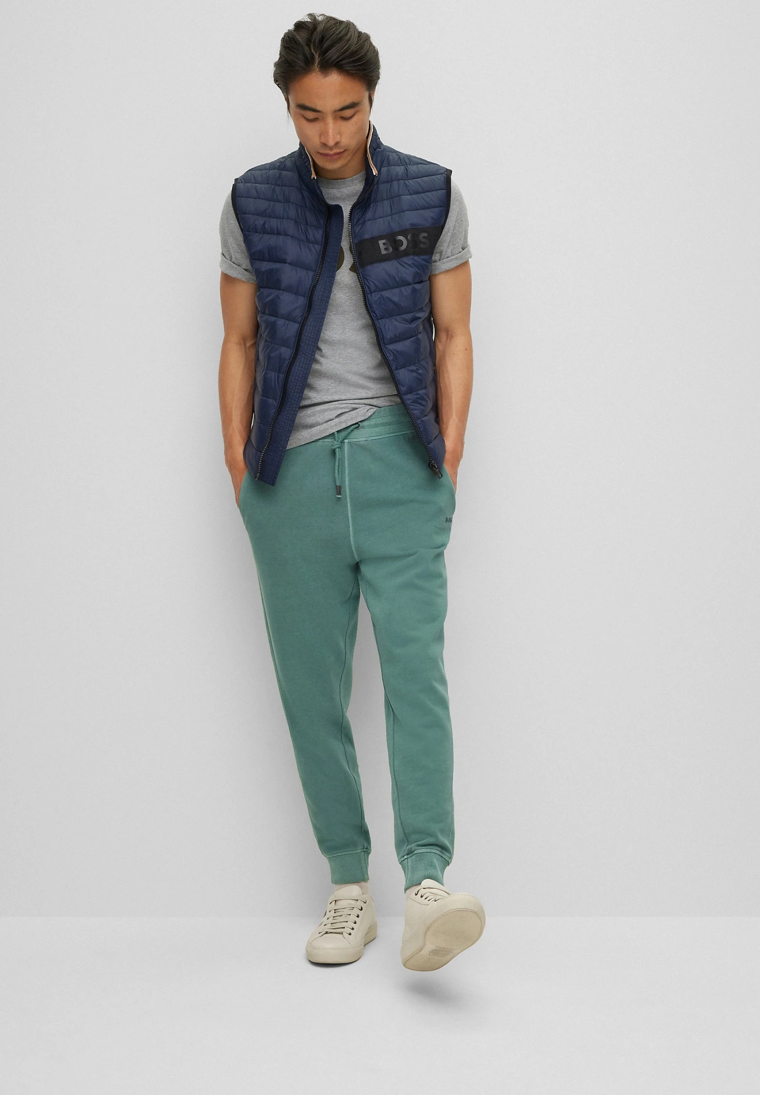 Boss Tiburt- T-Shirt Print - Silver 1 Boss Tiburt- T-Shirt Print - Silver