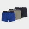 Boss Trunk Bold Design 3Pack - Onderbroeken - Open Blue