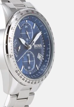 Boss Pilot Edition- Chronograaf - Silver/Blue -Boss 41c7f6f8ae5b4922b8c827ca4245589d