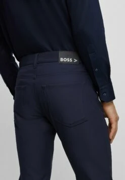Boss P-Delaware3-1-20 - Straight Leg Jeans - Dark Blue Four -Boss 45a51e3ee80d4fd69c0cf7afa5c09b08