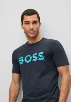 Boss T-Shirt Print - Dark Blue -Boss 4d02f560f9d54b95b4f8759e0e1b787b