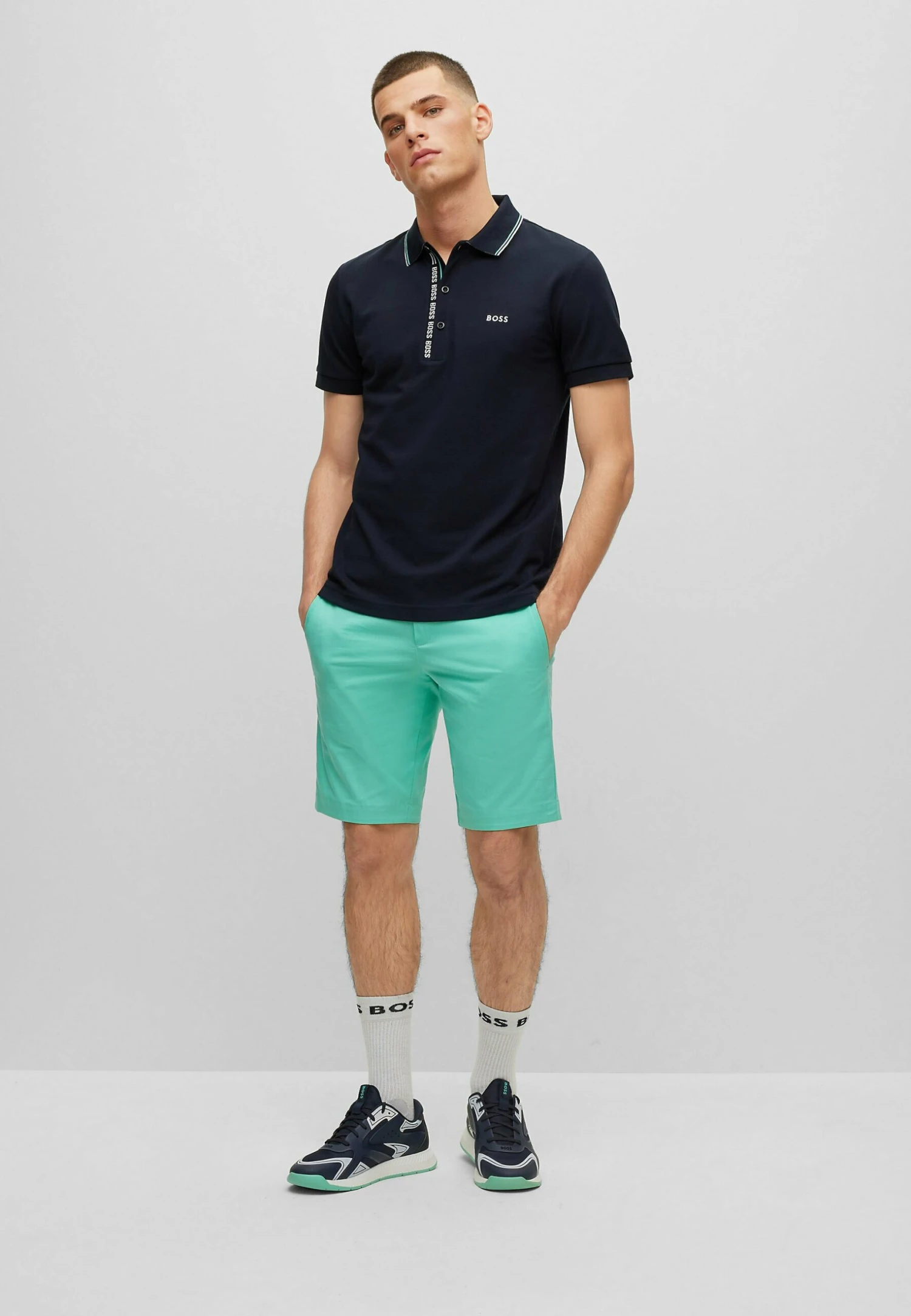Boss Short- Shorts - Open Green 2 Boss Short- Shorts - Open Green - Afbeelding 2
