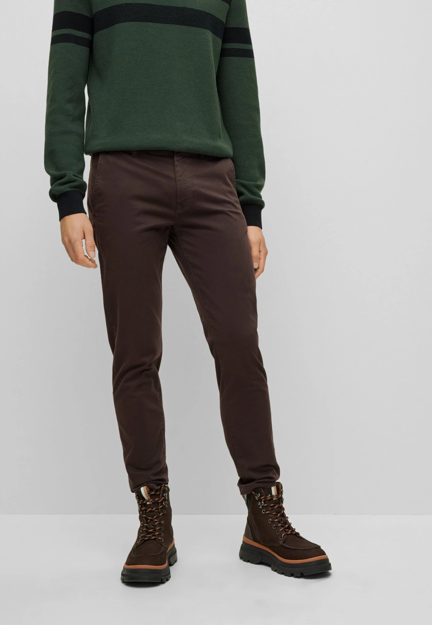 Boss Chino Pant Tapered - Chino - Dark Brown One 1 Boss Chino Pant Tapered - Chino - Dark Brown One