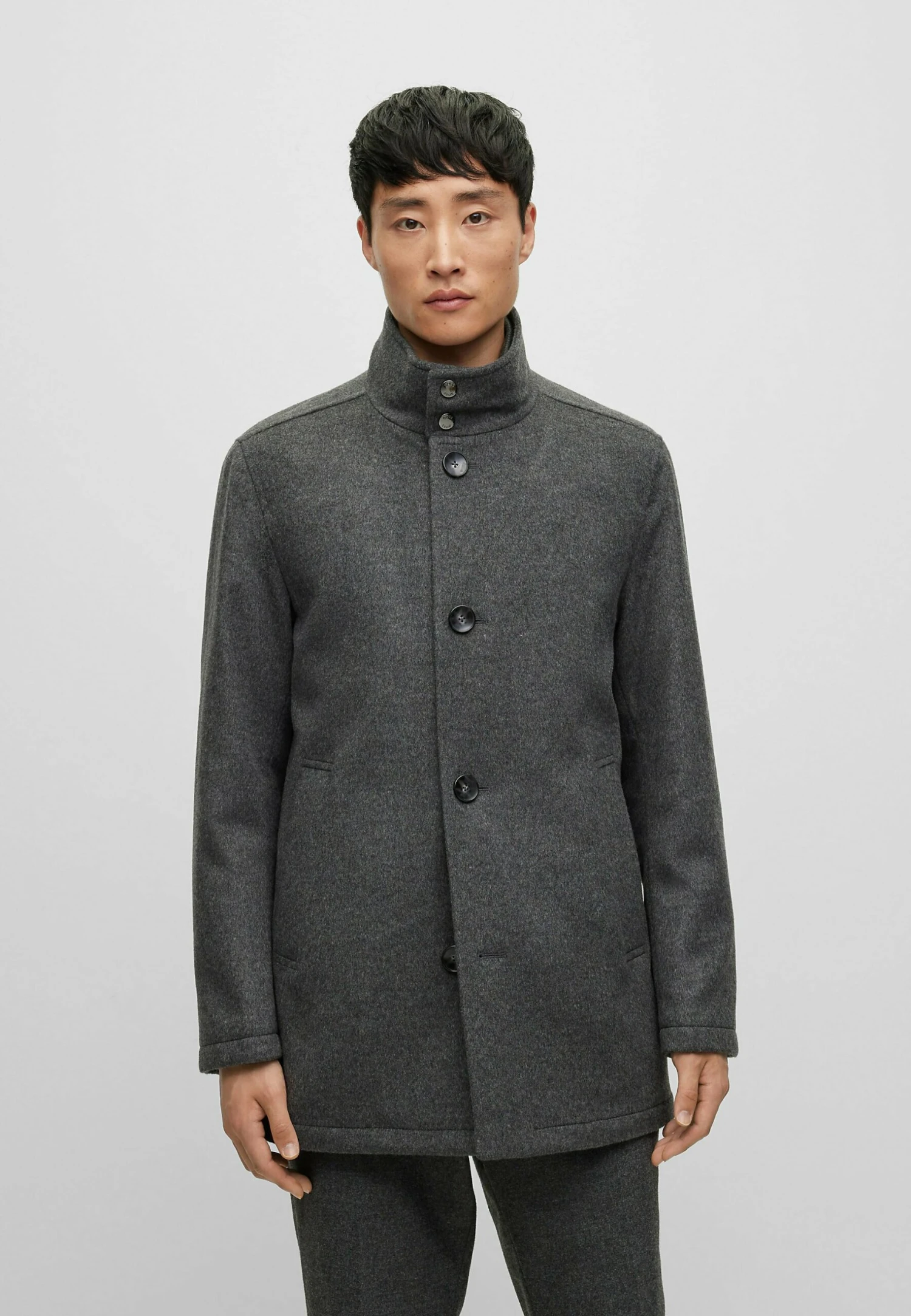 Boss H-Coxtan - Mantel - Grau Null 1 Boss H-Coxtan - Mantel - Grau Null