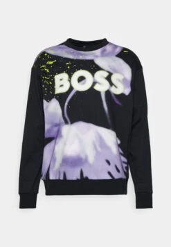 Boss Salbo Lotus - Sweater - Black -Boss 53c726217344415dba8903f849668d54