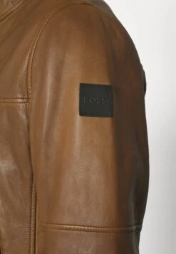 Boss Josep - Leren Jas - Medium Brown -Boss 54416540c46f4b12bec485851da6e11d