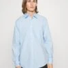Boss Garment Dyed Popeline Regular Fit Shirt - Zakelijk Overhemd - Open Blue