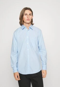 Boss Garment Dyed Popeline Regular Fit Shirt - Zakelijk Overhemd - Open Blue