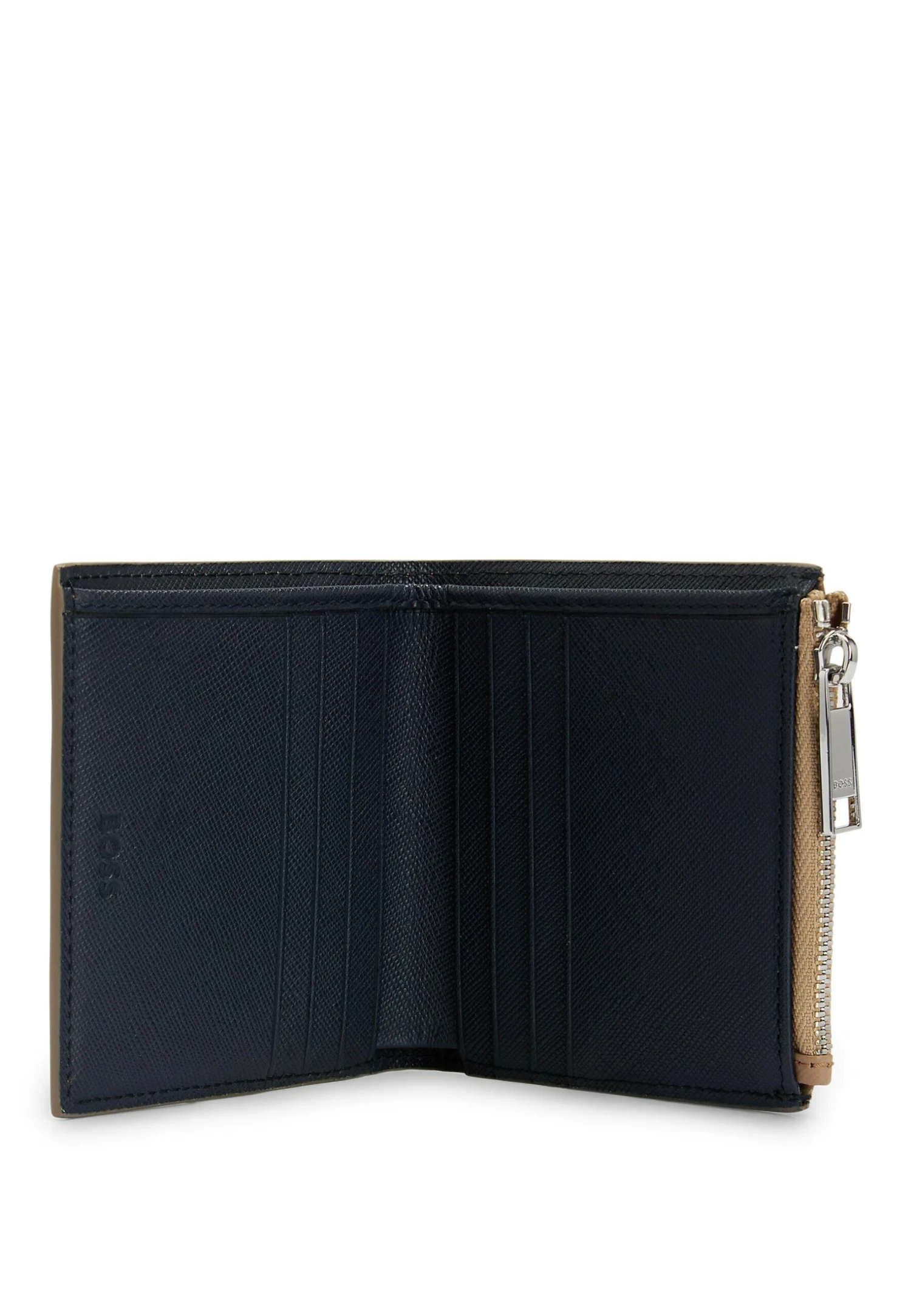 Boss Jaimie_Bifold Zip - Portemonnee - Beige 3 Boss Jaimie_Bifold Zip - Portemonnee - Beige - Afbeelding 3