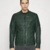 Boss Joset - Leren Jas - Dark Green
