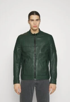 Boss Joset - Leren Jas - Dark Green