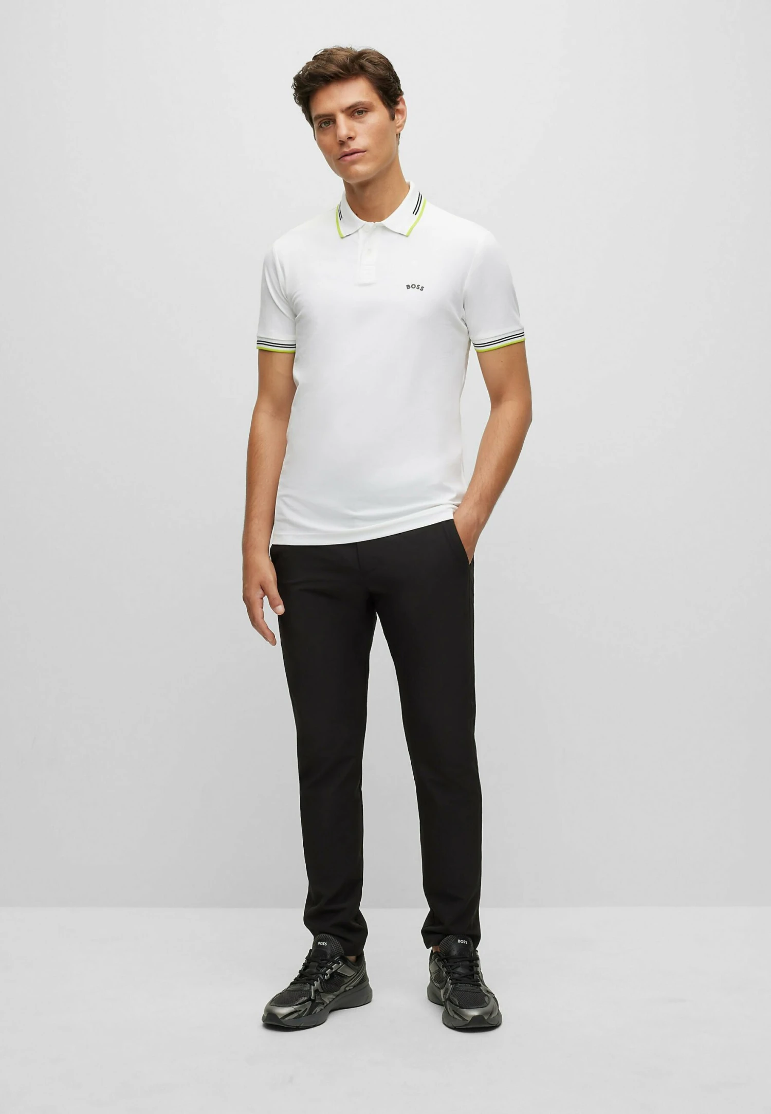 Boss Paul Curved - Poloshirt - Natural Six 2 Boss Paul Curved - Poloshirt - Natural Six - Afbeelding 2