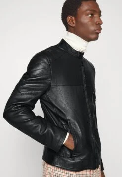 Boss Joset - Leren Jas - Black -Boss 5a3dbc3a2bc74e76a89c09c69d386879