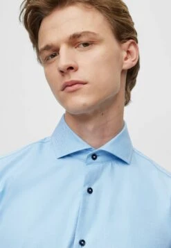 Boss H-Hank-Spread-C6-233 - Zakelijk Overhemd - Light Blue -Boss 5deb0db983e44ae995d410aa1b72fa52
