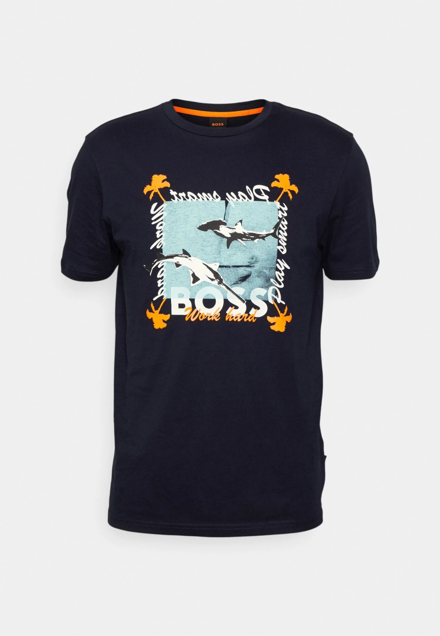 Boss Tee Shark - T-Shirt Print - Dark Blue 5 Boss Tee Shark - T-Shirt Print - Dark Blue - Afbeelding 5