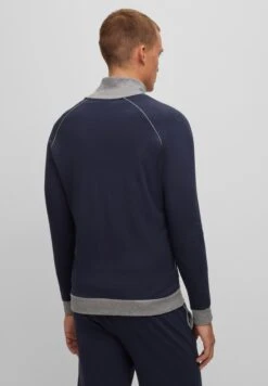 Boss Mix Match Jacket - Sweater Met Rits - Dark Blue -Boss 6129003c69464968a796747fc3ca201a