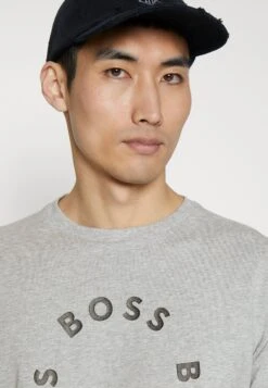 Boss Tee - T-Shirt Print - Light Pastel Grey -Boss 6266323552ba438ab84e82b1a10c435e