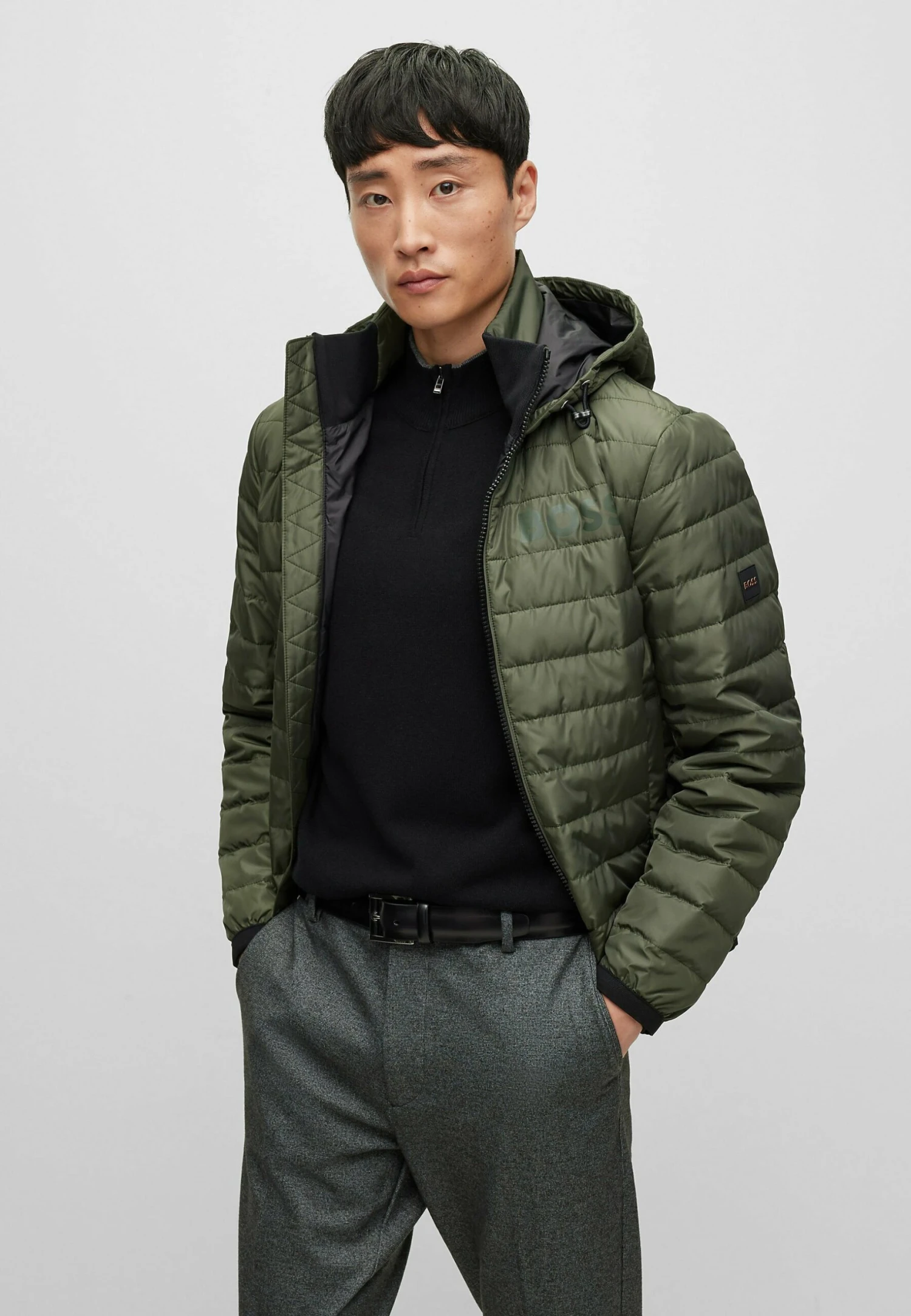 Boss Dawood1- Winterjas - Open Green Twenty 1 Boss Dawood1- Winterjas - Open Green Twenty