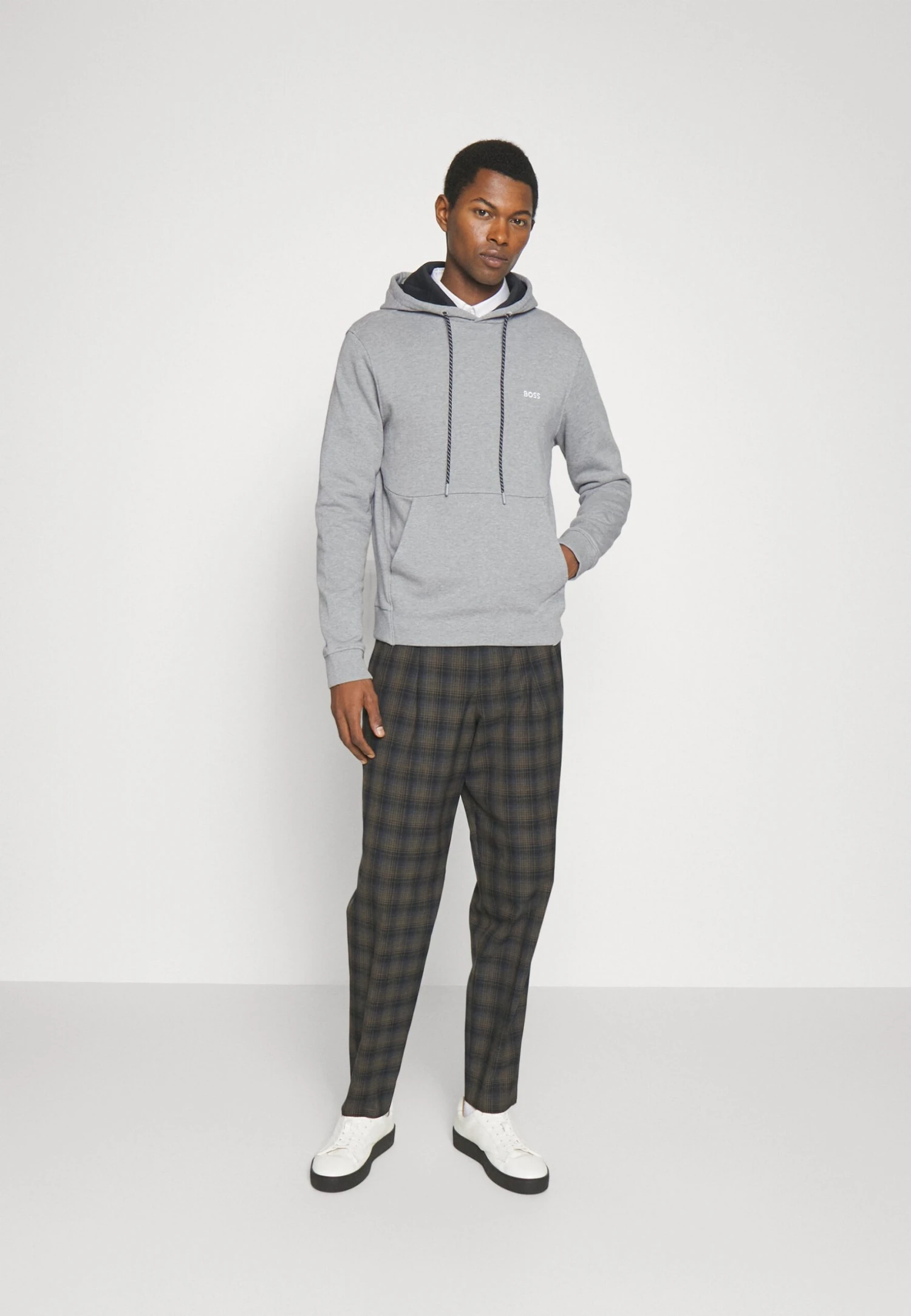 Boss Soody - Hoodie - Light/Pastel Grey 2 Boss Soody - Hoodie - Light/Pastel Grey - Afbeelding 2