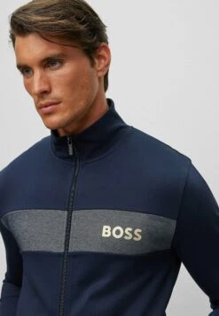 Boss Tracksuit - Trainingsvest - Dark Blue Three -Boss 6828991379ec4b4c880281bc0ea0cc29