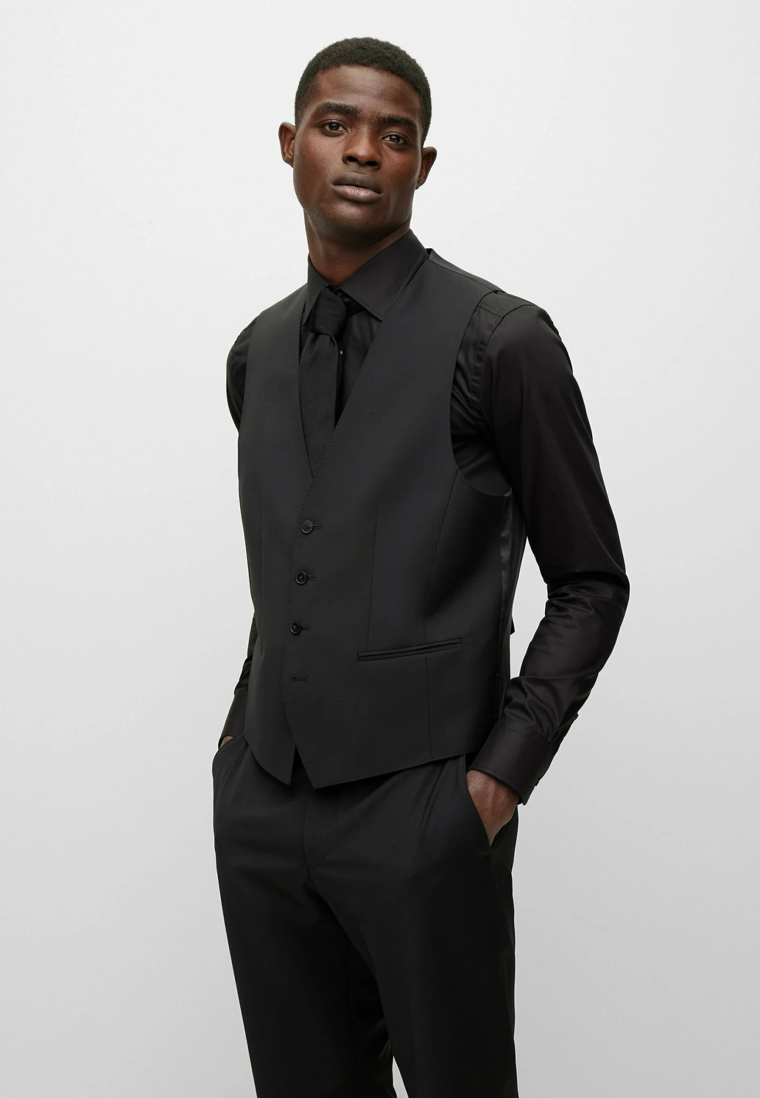 Boss H-Jasper-Vs-Mm-C-224 - Gilet - Black One 1 Boss H-Jasper-Vs-Mm-C-224 - Gilet - Black One