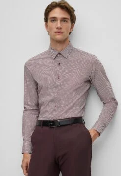 Boss H-Hank-S-Kent-C1-232 - Overhemd - Dark Red Two -Boss 6bc8f779d234493b832f8589f9071b90