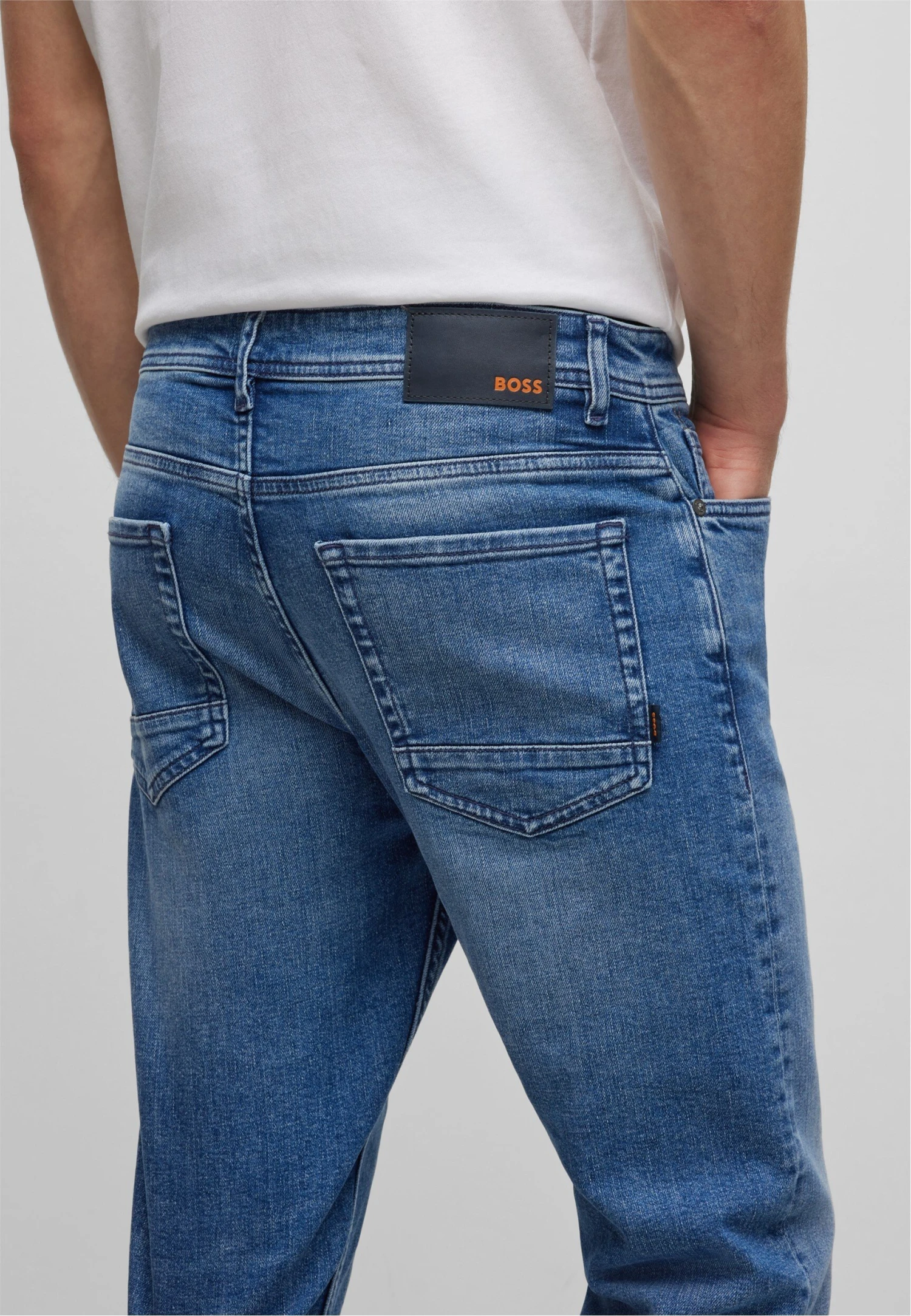 Boss Taber Bc-C - Jeans Tapered Fit - Blue 3 Boss Taber Bc-C - Jeans Tapered Fit - Blue - Afbeelding 3