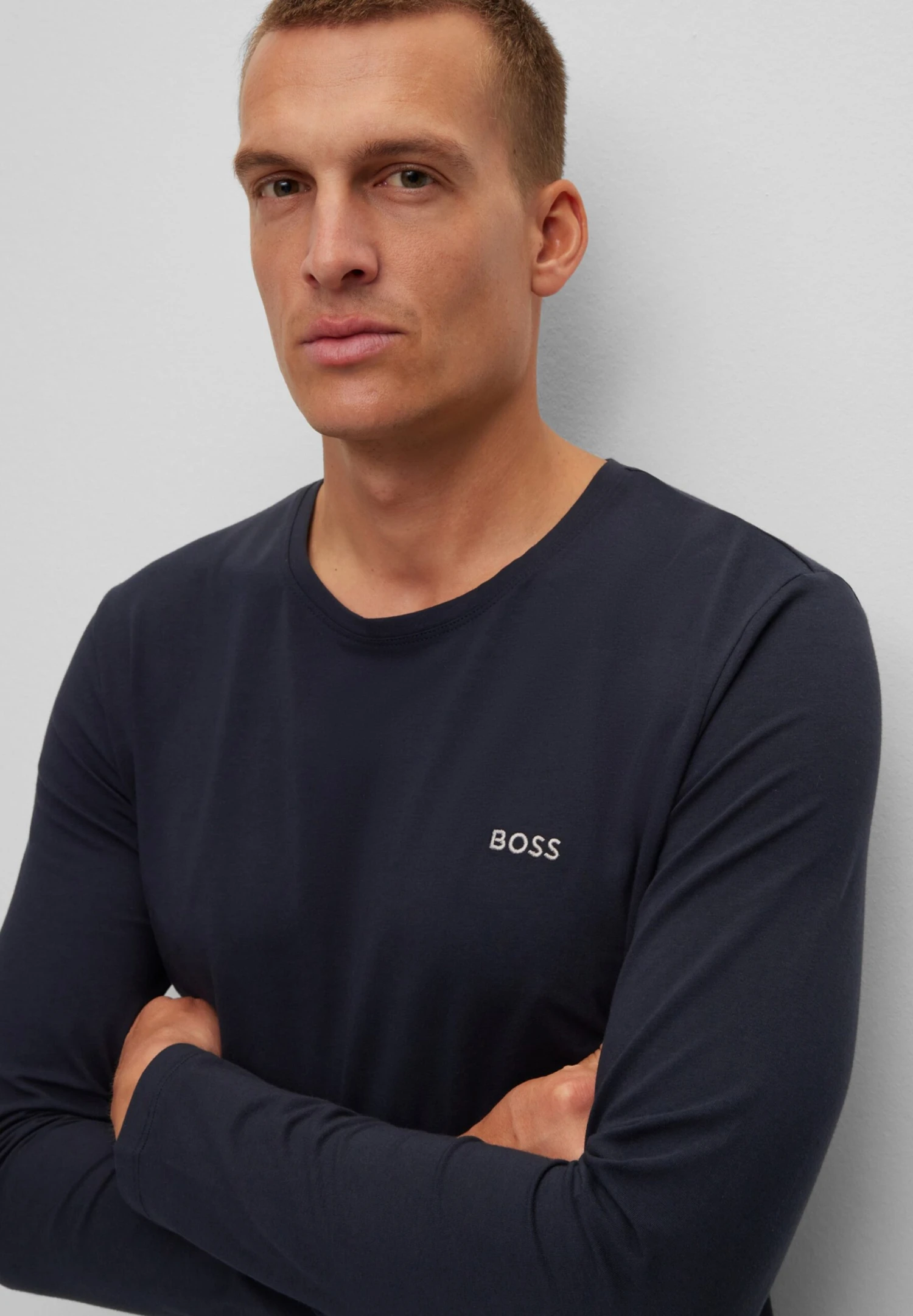 Boss Mix Match- Pyjamashirt - Dark Blue 4 Boss Mix Match- Pyjamashirt - Dark Blue - Afbeelding 4