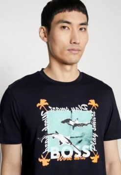 Boss Tee Shark - T-Shirt Print - Dark Blue 9 Boss Tee Shark - T-Shirt Print - Dark Blue -Boss 758c8616f1754548a0e20145ca3eb52b