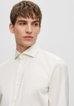 Boss Hank Spread - Zakelijk Overhemd - Natural One -Boss 7770d60041614cd8bd7d9dabdfb78861