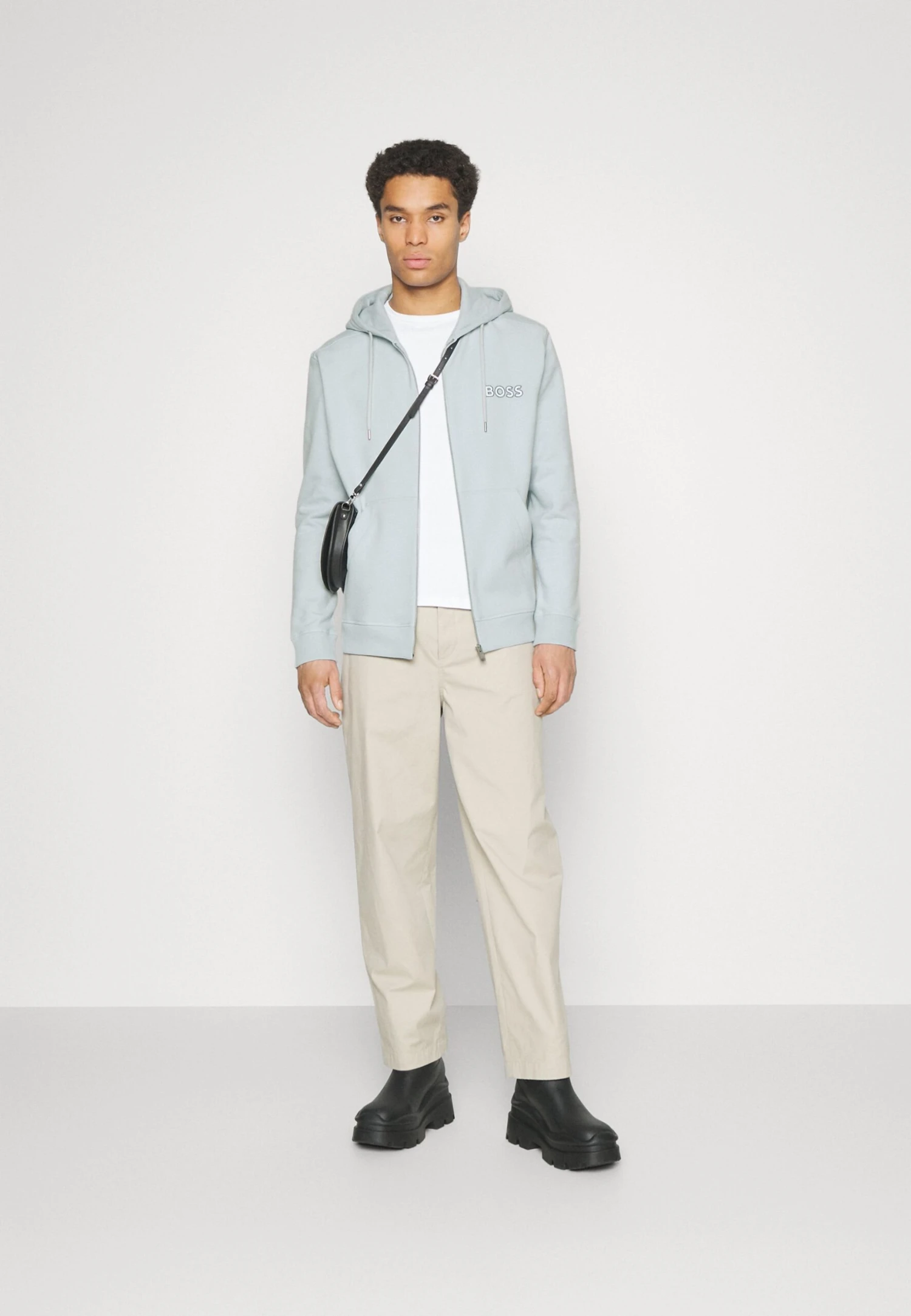 Boss Zelogox - Sweater Met Rits - Open Blue 2 Boss Zelogox - Sweater Met Rits - Open Blue - Afbeelding 2