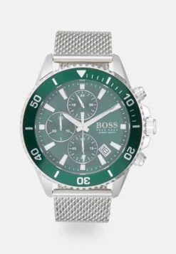 Boss Admiral - Chronograaf - Silver-Coloured/Green